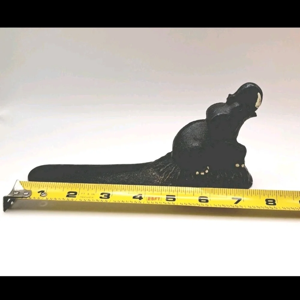Elephant Design Black Door Stopper